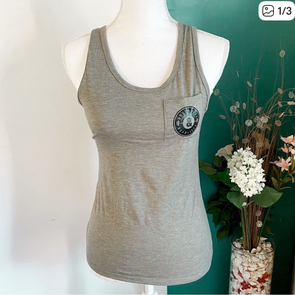 *3 for $10* Doughnuts and Deadlifts green xl tank